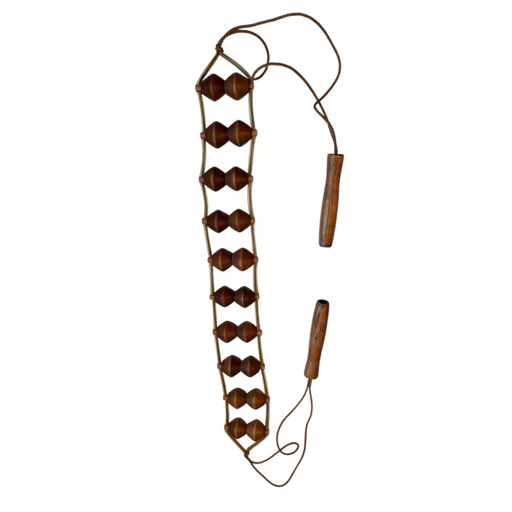 Wooden Rope Back Massager Improves Circulation Targets Pain Medical
